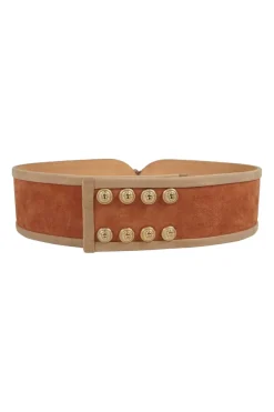 Tasseled Suede Waist Belt