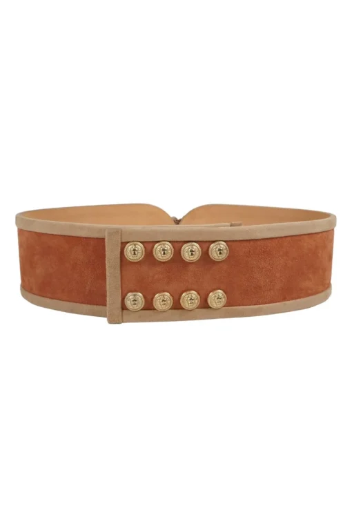 Tasseled Suede Waist Belt