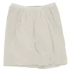 Taupe grey studded silk chiffon mini draped bubble skirt with elasticated waistband