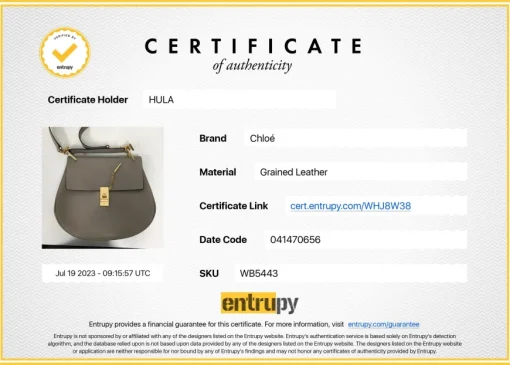 Taupe leather Drew shoulder bag with gold-tone metallic hardware