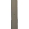 Taupe silk logo jacquard long scarf