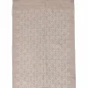 Taupe wool-silk blend GG monogram jacquard reversible fringe stole
