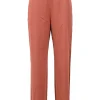 Terracotta triacetate-blend straight leg pants