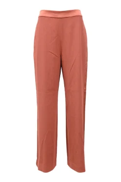 Terracotta triacetate-blend straight leg pants