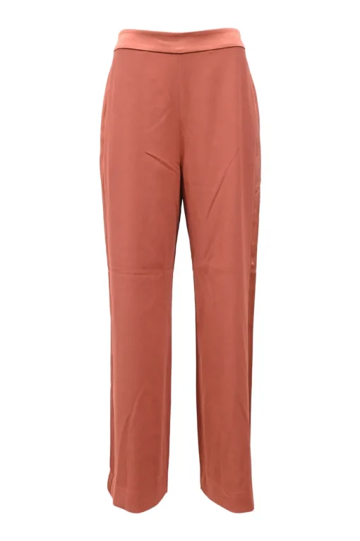 Terracotta triacetate-blend straight leg pants