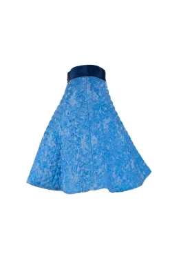 Textured circle skirt