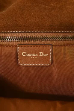 Tobacco grained calfskin leather Baudrier saddle bag