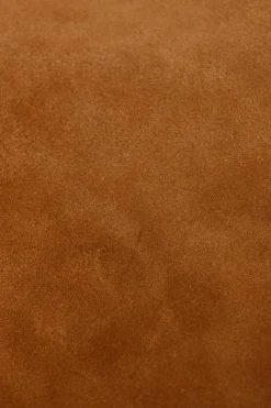 Tobacco grained calfskin leather Baudrier saddle bag