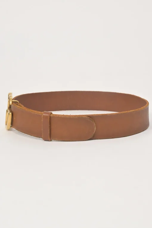 Tobacco leather GG Marmont buckle belt