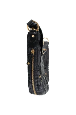 Tod's fabric shoulder hobo in black