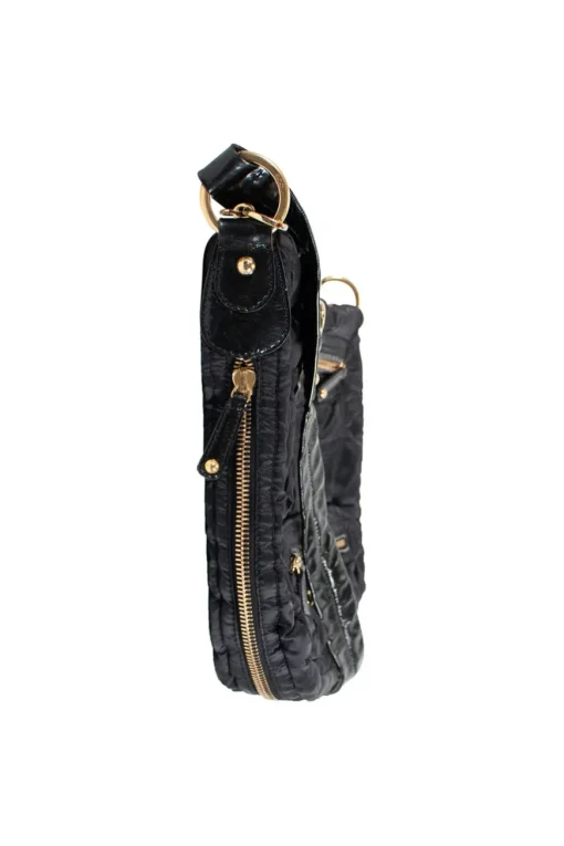 Tod's fabric shoulder hobo in black