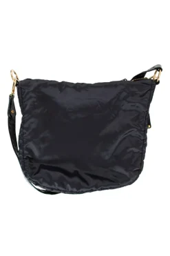 Tod's fabric shoulder hobo in black