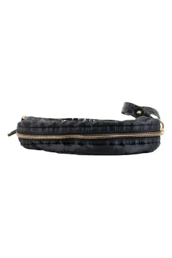 Tod's fabric shoulder hobo in black