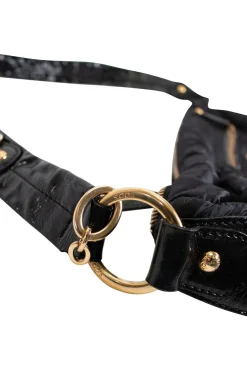 Tod's fabric shoulder hobo in black
