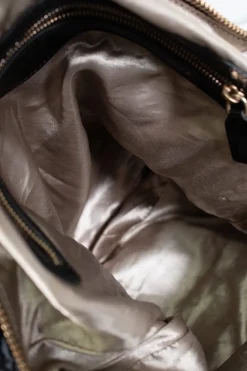 Tod's fabric shoulder hobo in black
