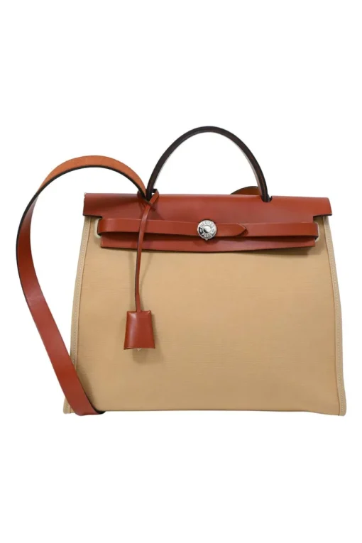 Trench Toile and Vache Hunter leather Herbag Zip 31 bag with palladium-plated hardware