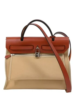 Trench Toile and Vache Hunter leather Herbag Zip 31 bag with palladium-plated hardware