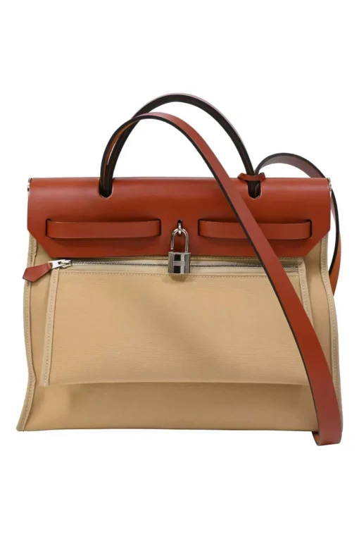 Trench Toile and Vache Hunter leather Herbag Zip 31 bag with palladium-plated hardware