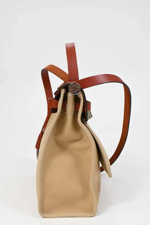 Trench Toile and Vache Hunter leather Herbag Zip 31 bag with palladium-plated hardware