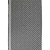 Two-tone double-face silk-wool blend monogram jacquard shawl