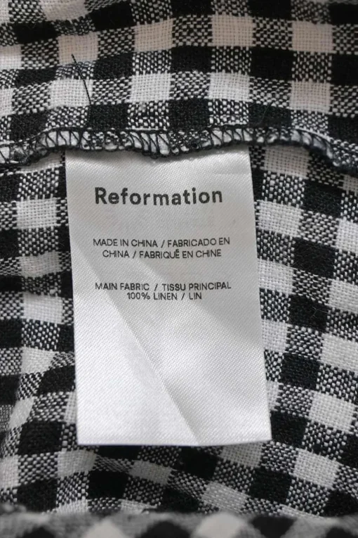 Two-tone gingham swing-style camisole and maxi A-line skirt