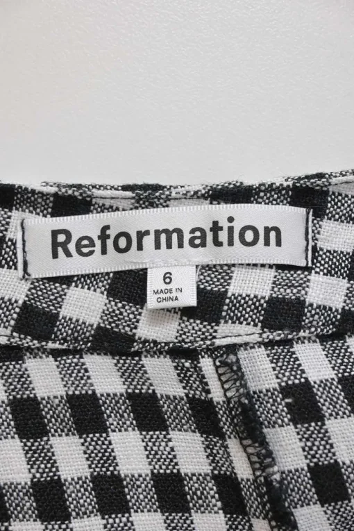 Two-tone gingham swing-style camisole and maxi A-line skirt