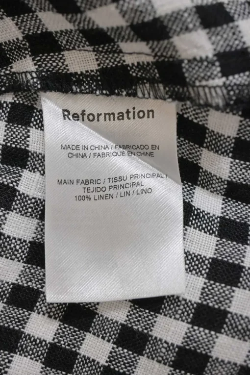 Two-tone gingham swing-style camisole and maxi A-line skirt