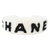 Two-tone logo shearling headband