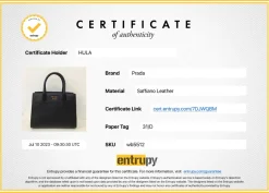 Two-tone Saffiano leather Bibliotheque bag with detachable black and white flower applique shoulder strap