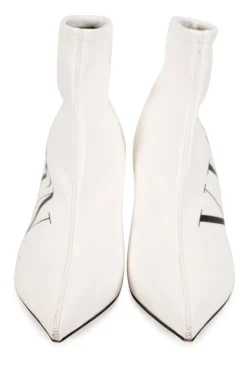 VLTN printed faux leather sock point toe ankle boots