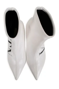 VLTN printed faux leather sock point toe ankle boots