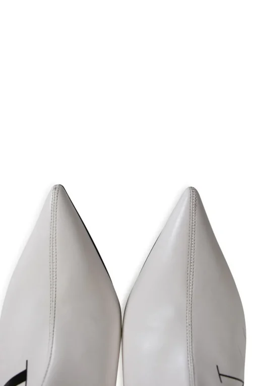 VLTN printed faux leather sock point toe ankle boots