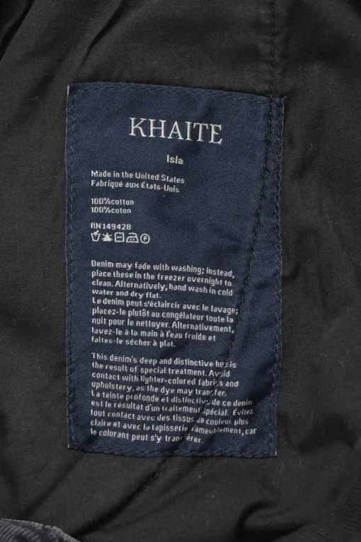 Washed black cotton denim Isla high-rise wide-leg jeans