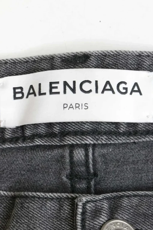 Washed grey cotton-blend mid-rise Archetype skinny jeans with ripped knee details