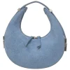 Washed indigo cotton denim Toni hobo bag