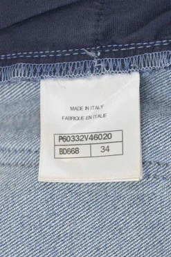 Washed indigo cotton-blend denim pull-on mid-rise cropped skinny jeans with Coco Mark shank buttons