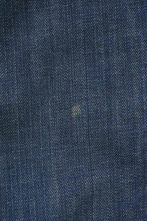 Washed indigo denim low-rise zip-ankle bow leg stove pipe jeans with rear cargo pockets