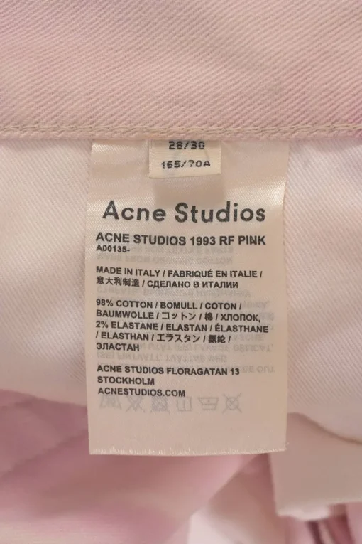 Washed pink paneled raw-edge cotton-blend denim high-rise straight-leg jeans
