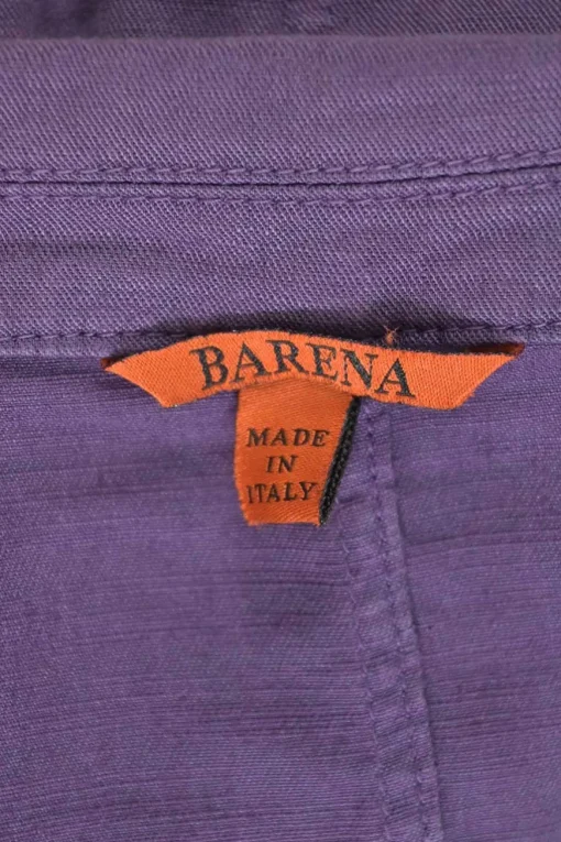Washed purple linen-blend single breasted notch lapel Neapolitan-style soft tailored jacket