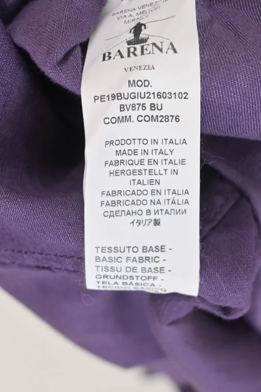 Washed purple linen-blend single breasted notch lapel Neapolitan-style soft tailored jacket