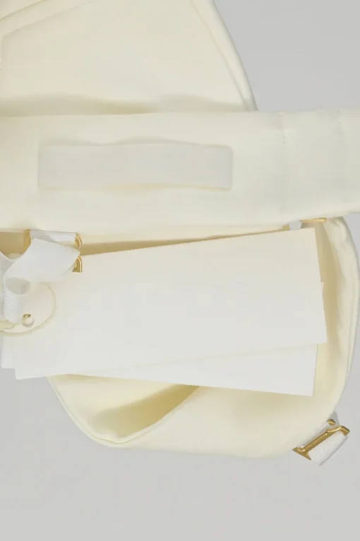 White acetate-blend bra top and  paperbag waist belted maxi skirt set