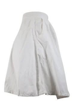 White button up mini skirt