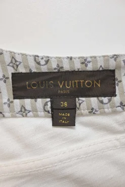 White cotton low-rise wide-leg jeans with split logo waistband