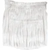 White flowy shirred mini skirt