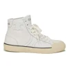 White leather and rubber AS-02 mid-low Alan lace-up sneakers