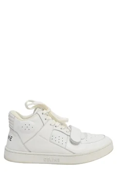 White leather and rubber low-top chunky sneakers
