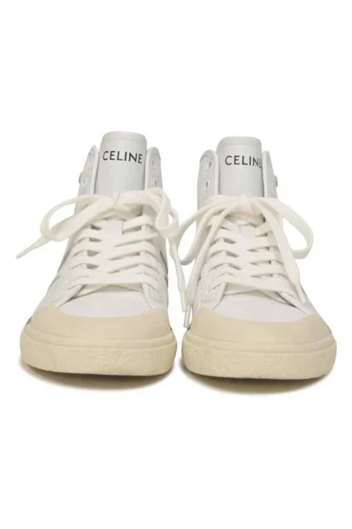 White leather and rubber AS-02 mid-low Alan lace-up sneakers