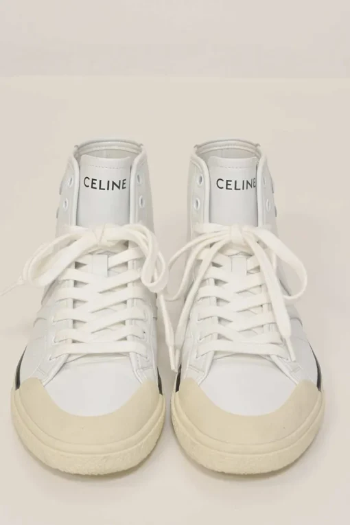 White leather and rubber AS-02 mid-low Alan lace-up sneakers