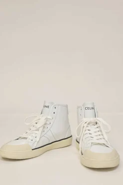 White leather and rubber AS-02 mid-low Alan lace-up sneakers