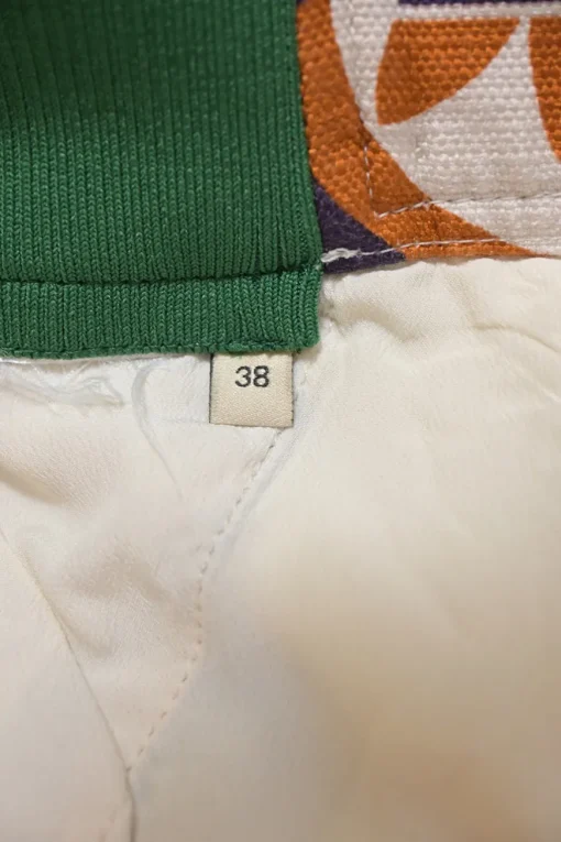 x Adidas terracotta Trifoglio print wide-leg shorts with extended tab closure and webbing rib knit waistband